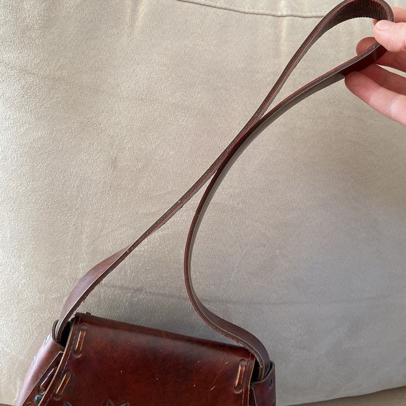 Faux Leather Embossed Shoulder Bag - Picture 11 of 14